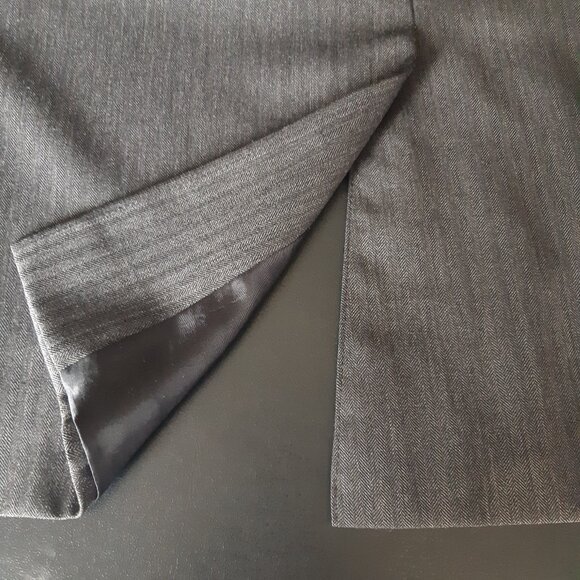 Boulevard Club SZ 46R 100% Wool Light Charcoal Herringbone Men's Sport Jacket - Picture 10 of 14